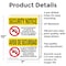 Signmission Drugs Or Alcohol Dismiss Bilingual OSHA Security Notice Sign, Aluminum, 7in W x 10in L, 2PK OS-2PACK-SN-A-710-L-11530 - alternate 3